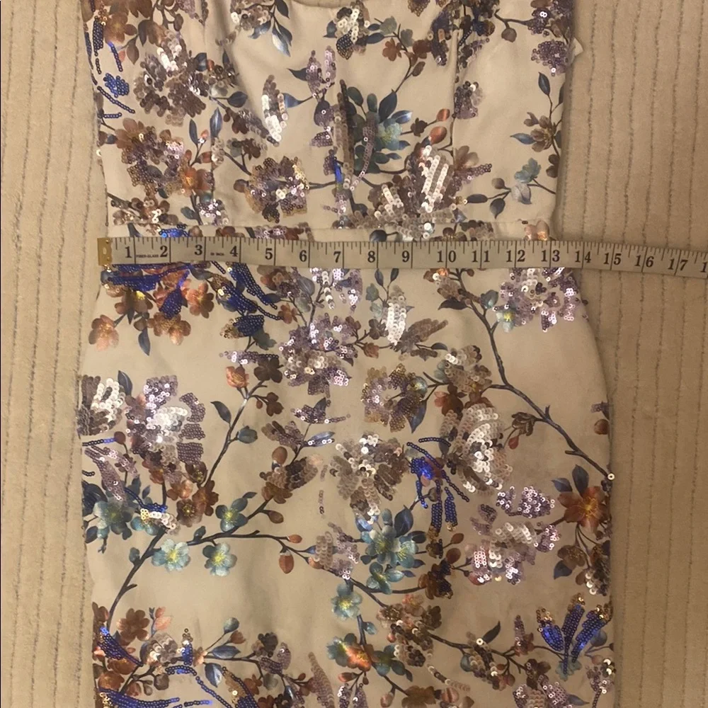 NOOKIE Floral White and Purple Women's Dress - Picture 7 of 8